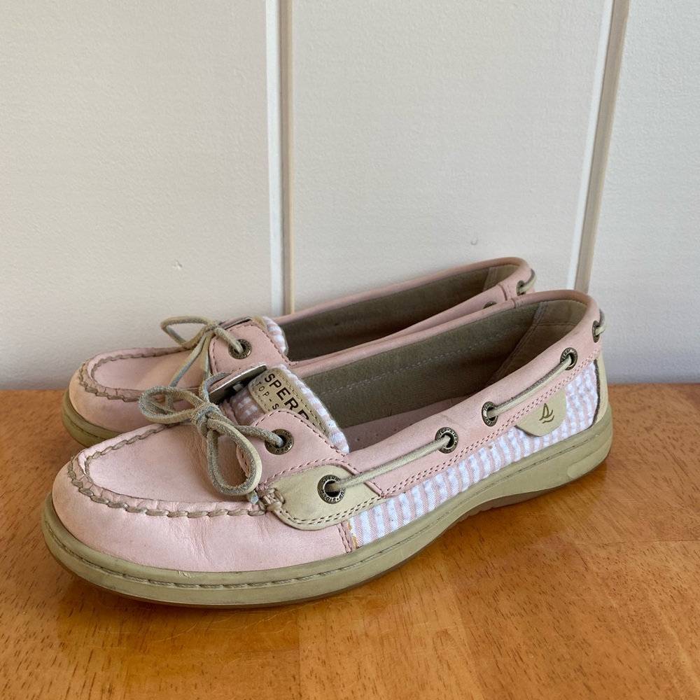 Light pink Sperry Angelfish loafers